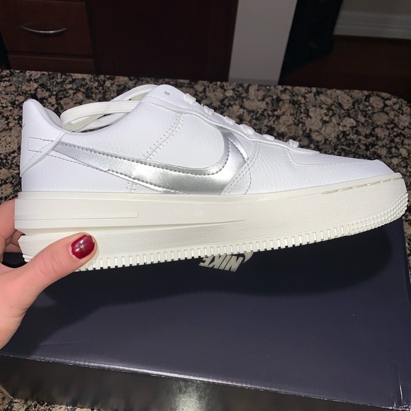 Nike Shoes - Size 9 - Nike Air Force 1 PLT.AF.ORM White
